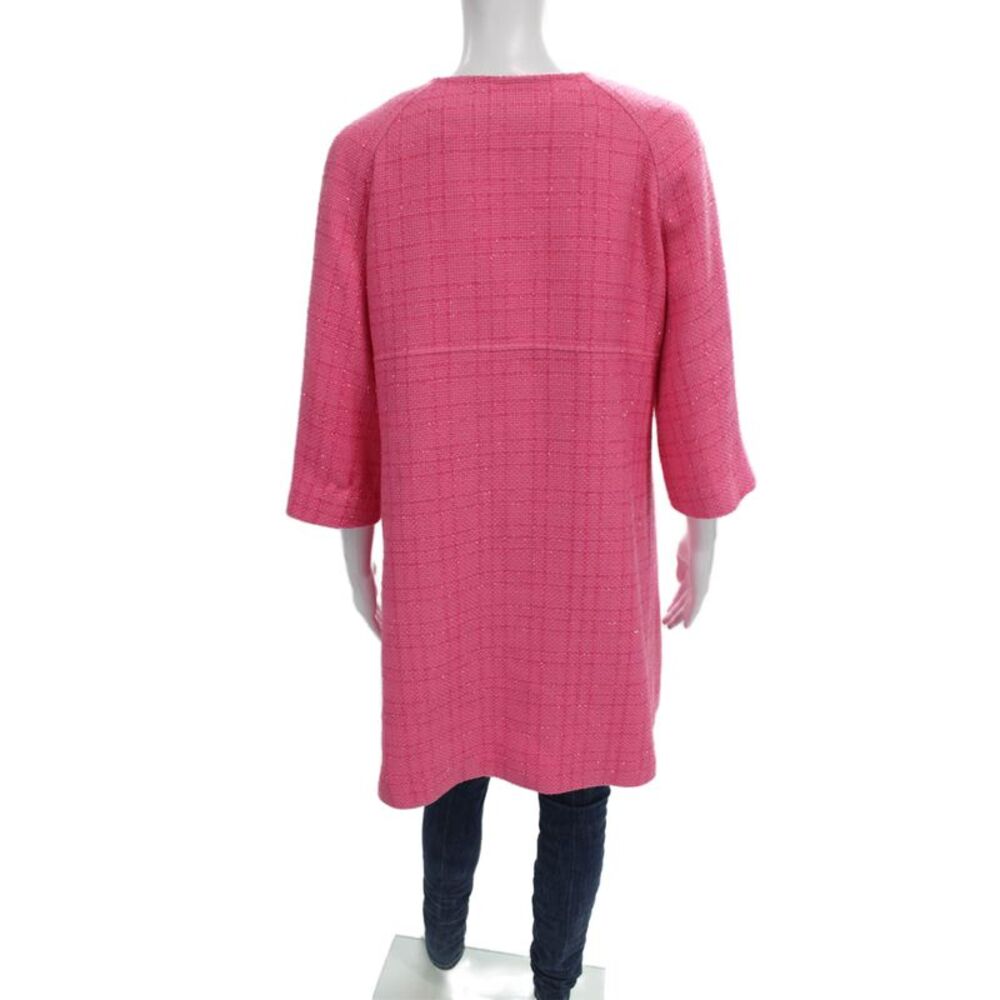 San Francisco Women Pink Blazer Coat Button 3/4 Sleeve Size M - Picture 4 of 5